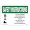 Signmission OSHA Sign, You Are Entering Safe Mining, 14in X 10in Rigid Plastic, 10" W, 14" L, Landscape OS-SI-P-1014-L-11458 - alternate 1